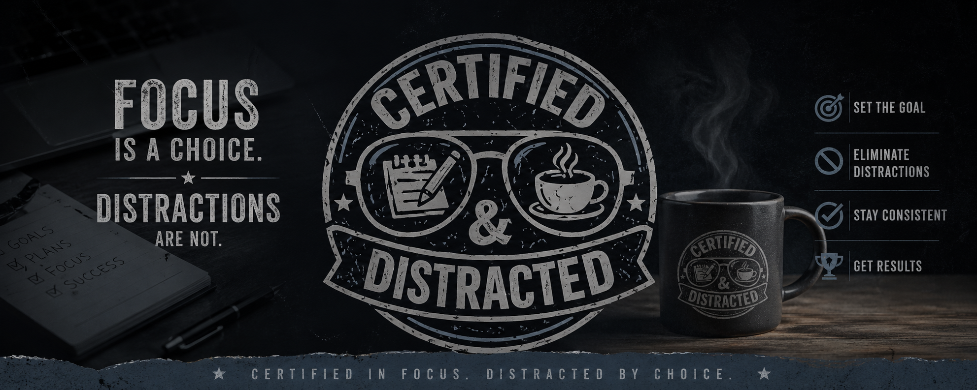 Certified & Distracted - Focused on goals. Distracted by life.